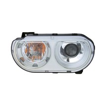 Headlight For 08-14 Dodge Challenger Left Driver Side Chrome Housing Clear Lens - £99.35 GBP