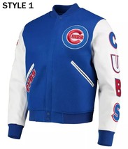 DSHARKS Chicago Cubs Royal Blue Wool White Genuine Leather Sleeves Varsity - $150.00+