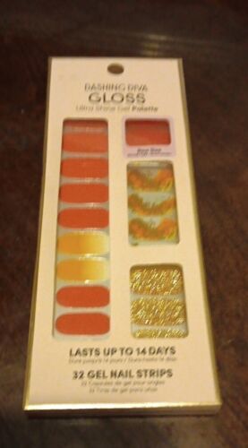 Primary image for Dashing Diva Gloss Ultra Shine Gel Nail Strips, Citrine Chic (W5)