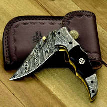 Exodus Gentleman&#39;s Folding Knife with Black Handle and Knife Sharpener - $80.00