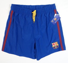 FC Barcelona Blue Stretch Boardshorts Swim Trunks Men&#39;s NWT - £47.95 GBP