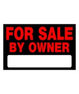FOR SALE BY OWNER Plastic Sign 8&quot; x 12&quot; house car motorcycle auto Hillma... - $29.72 CAD