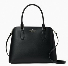 New Kate Spade Darcy Large Satchel Refined Grain Leather Black with Dust bag - £113.81 GBP