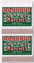 Matchbox Cover Rosebud Matches Damp Proof Matches - $3.95