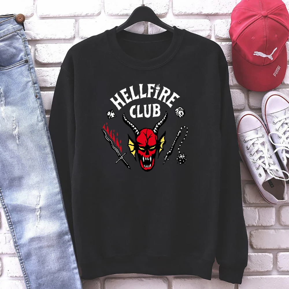 Stranger Things Hellfire Club Sweatshirt DND Inspired Hellfire Club Eddie Munson - £103.52 GBP