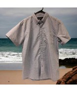 Molokai Surf Co Shirt Men Size L Large Light Blue  Button Down Short Sleeve - $38.71 CAD