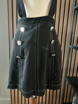 Zara Black Mini-Skirt with Suspenders size small - $27.72