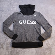 Guess Cowl Neck Sweatshirt Adult XS Lightweight Black Gray Casual Womens XS - £31.01 GBP