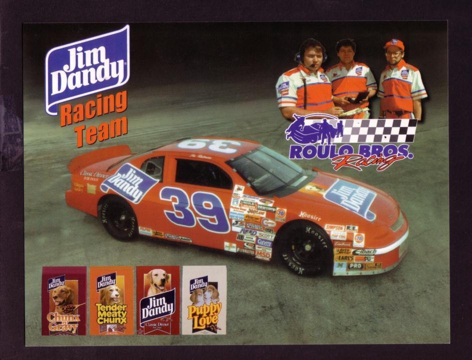 Primary image for JIM DANDY RACING TEAM NASCAR HERO FAN CARD VF