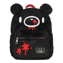Bioworld Gloomy Bear  Mori Chack Black Fuzzy Plush Mini Backpack - £97.63 GBP