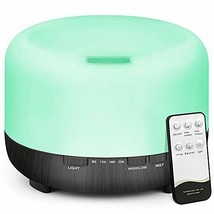 Essential Oil Diffuser Humidifier: 500ml AromaTHERAPY Air Vaporizer  Lar... - $50.97