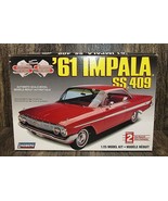 1996 Lindberg &#39;61 Impala SS 409 Model Kit #72163 1:25 Skill 2 Level VTG-... - $27.69