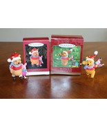 Vtg Lot 2x Hallmark Keepsake Ornaments Winnie The Pooh Chooses The Tree ... - €8,06 EUR