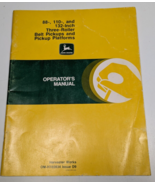 John Deere 88 110 132 Inch Three Roller Belt Pickups Operators Manual OM... - $16.82