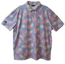 Sunday Swagger Men&#39;s 2XL Multicolor Tropical Maldives Golf Polo Shirt Ha... - $37.34