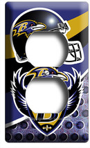 Baltimore Ravens American Football Team Outlet Wall Plate Man Cave Game Room Art - £9.39 GBP