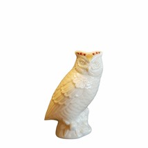 Lenox China Jewels Owl Figurine Vtg White w Gold and Red FREE SHIP 1992 Elegant - £21.55 GBP