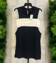 Lumiere navy blue ivory band tank dress or tunic Women’s Size L Large - $23.04 CAD