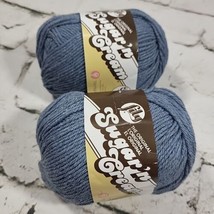 Lily Sugar 'n Cream Yarn Lot Of 2 Skeins Blue Jeans Crochet Knitting  - $9.89