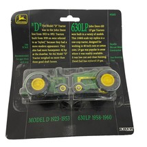 ERTL 2 John Deere 1/64 Tractors Model D &amp; 630LP #5665 - £13.07 GBP