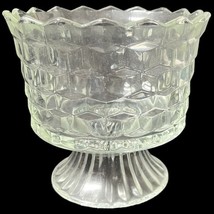 Vintage Fostoria AMERICAN Pattern Clear Pressed Glass Footed Open Bowl 5... - $17.81
