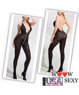 woowsexy, Bodysuit, Stockings, open crotch, zipper , sexy stocking, sexy... - $11.88