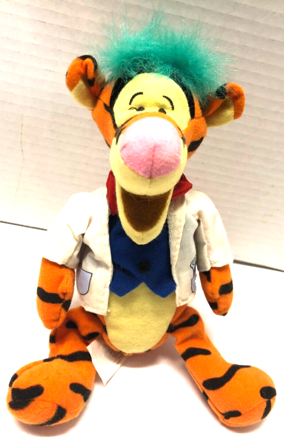 Disney Winnie The Pooh TIGGER MAD SCIENTIST 9" Vintage Plush - £7.91 GBP