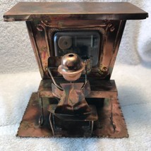 Vintage Copper Sculptural Figurine Music Box Handmade &amp; Unique Design Qu... - £33.92 GBP