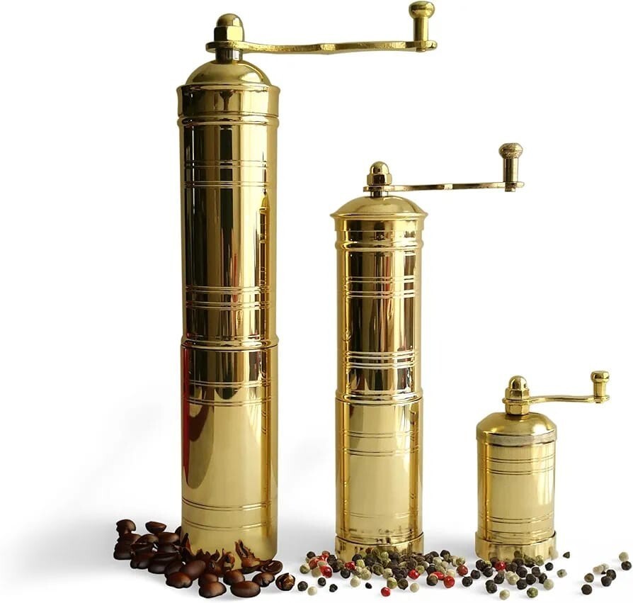 Set of three Turkish manual coffee grinders, coffee grinder, grinder...-... - $84.76