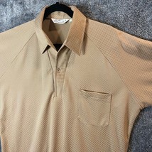 Vintage Lilly Dache Shirt Mens Large Beige Polo Formal Paris California ... - £10.89 GBP