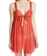 New Cosabella  Erin Fetherston Sz L OPEN FRONT BABYDOLL CHEMISE RED - $39.60