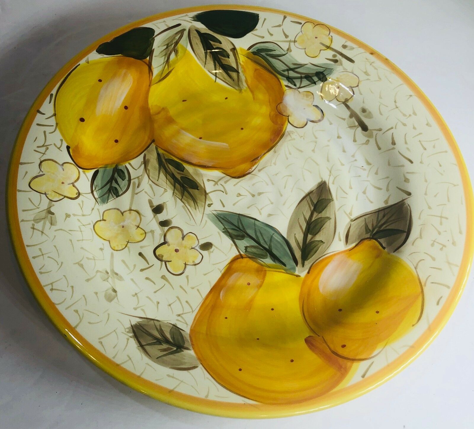 Gibson Designs " LEMON COURTYARD" Dinnerware Hand Painted Collection - $11.88 - $17.82