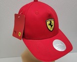 Puma Unisex Red Ferrari Fanwear Classic Adjustable Baseball Cap Hat Size... - £23.66 GBP