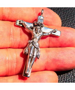 Excellent crafted Sterling Silver Crucifix Pendant Jesus Christ on the C... - £38.53 GBP