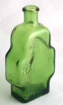 Wheaton King&#39;s Patent Balsam of Life Stepped Green Glass Bottle - $5.00