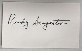Rudy Augarten (d. 2000) Signed Autographed 3x5 Index Card - WWII Flying Ace - £19.65 GBP