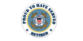 7&quot; us military coast guard proud to have served retired sticker decal usa made - £23.91 GBP