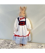 VTG Betsy Bunny Rabbit Porcelain Doll Soft Body Anthropomorphic Baxter S... - £13.87 GBP