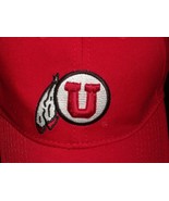 University of Utah Utes Red Baseball Hat Cap NCAA College Hook Loop Stra... - £19.74 GBP