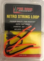 Pine Ridge Archery String Loop Nitro 5&quot; 2pc Orange/1pc Bk #2580-OR RARE-SHIP24HR - £11.72 GBP