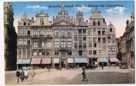 Belgium Postcard Brussels Grand Place Maison des Corporations Vintage - £1.71 GBP