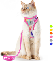 Cat Harness and Leash Set Stylish Escape Proof Cat Vest Harness Adjustabl - $572.17 MXN