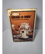 Vintage RIVAL GRIND O MAT 303 Countertop Manual Meat Grinder Vegetable C... - $19.79