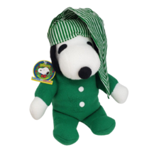 New W Tag Whitman&#39;s P EAN Uts Snoopy Christmas Pajama&#39;s Stuffed Animal Plush Toy - £29.06 GBP