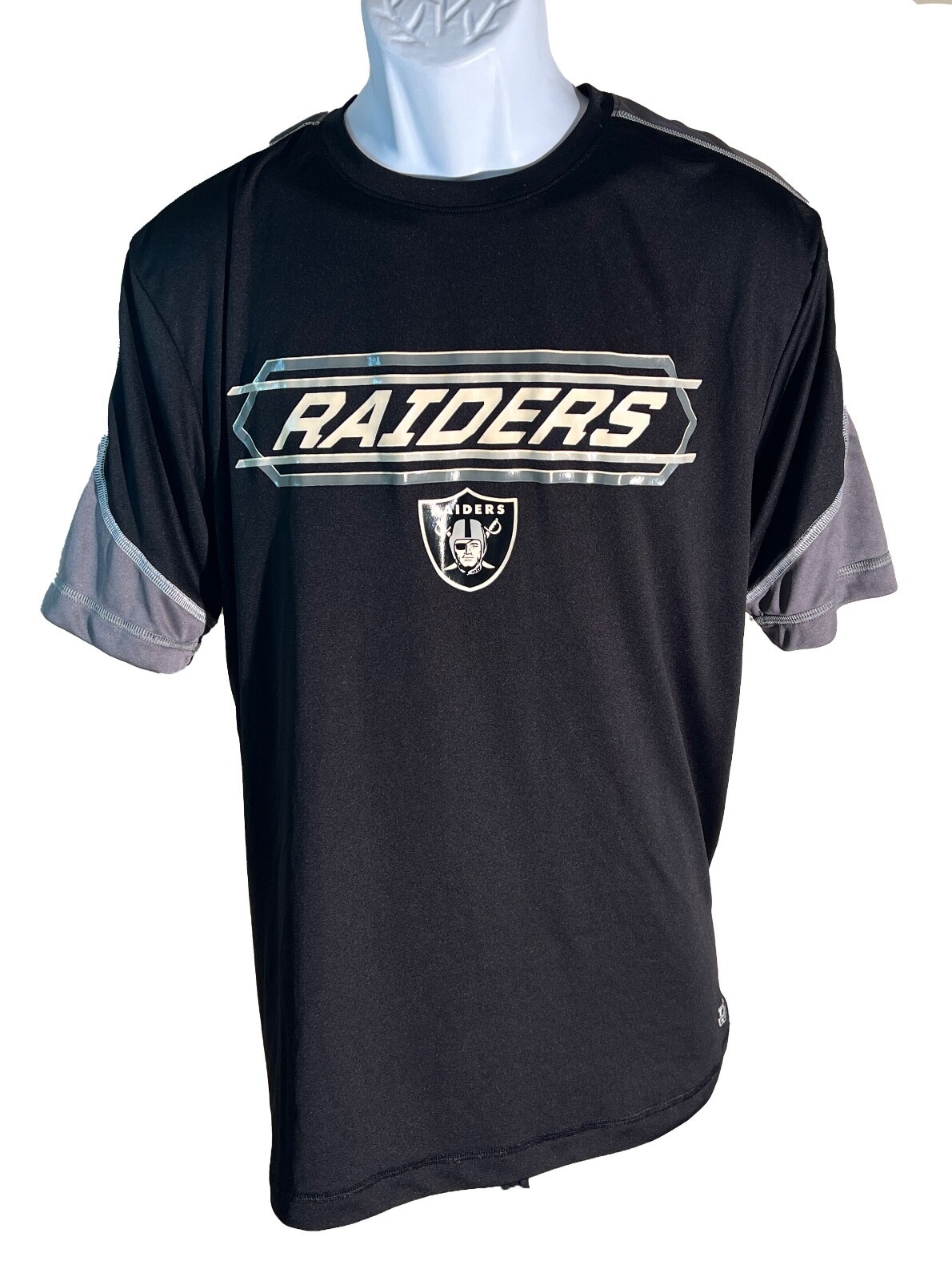 LAS VEGAS RAIDERS Short Sleeve NFL TEAM APPAREL T-Shirt Black Large - $13.85
