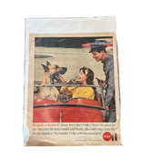 Vintage Original 1960 Coca Cola Print Ad with Great Dane in car - £12.93 GBP