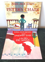 Lot of 2 Children&#39;s Books by Ezra Jack Keats The Snowy Day &amp; Peter&#39;s Chair - $9.89