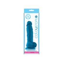 Colour-Soft 5&quot; Soft Dildo Blue - $31.78