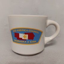 Boy Scouts Coffee Mug Mid America Council Nebraska Iowa #2 - Manf Defects - $14.95