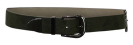 allbrand365 designer Womens Double Buckle Suede Belt,Olive/Silver,X-Large - £17.88 GBP